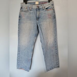 AO.LA Alice & Olivia Amazing Scott Boyfriend Cropped Jeans 32
